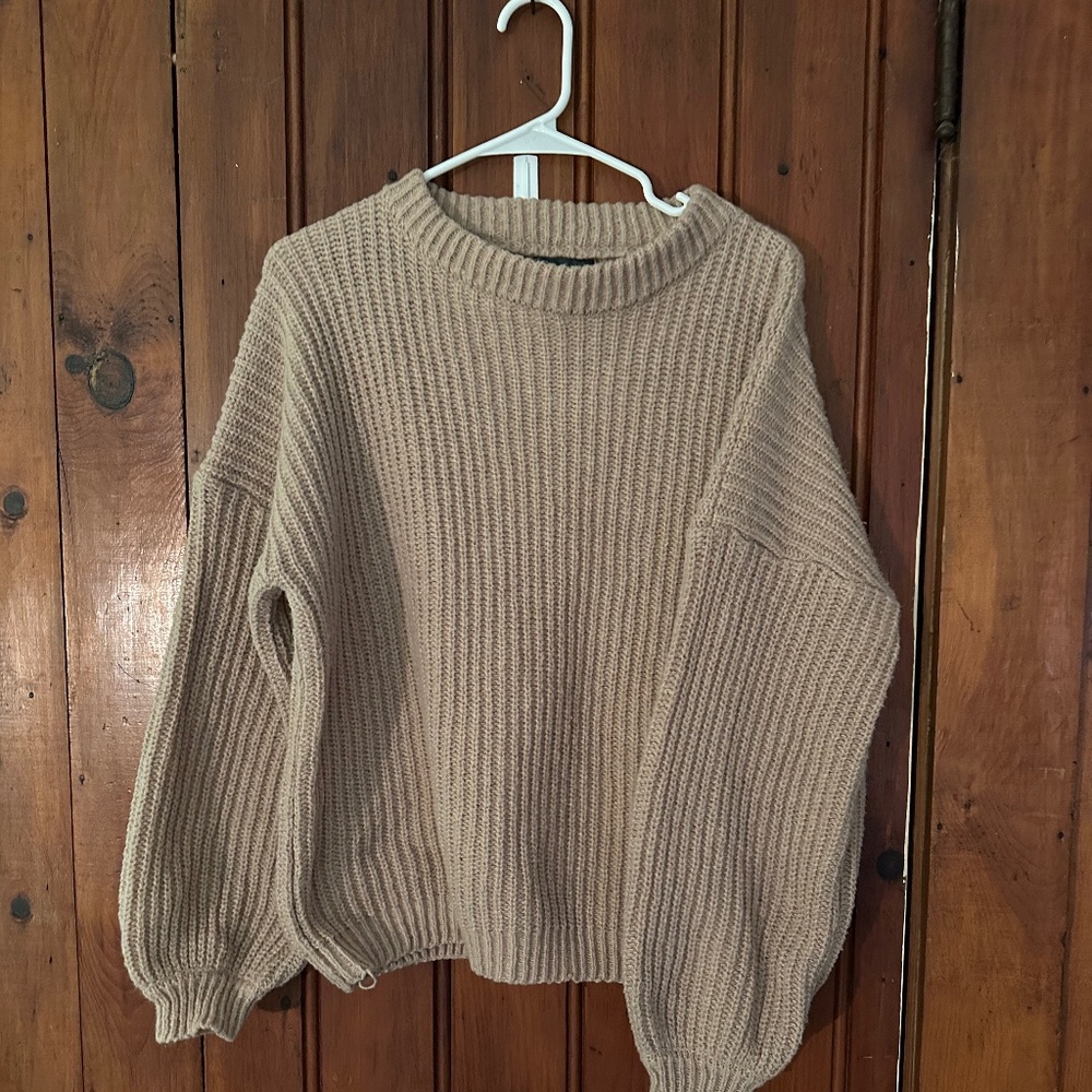 cable knit sweater